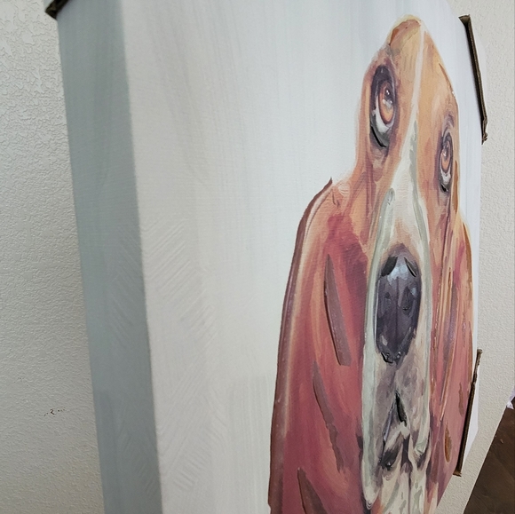 Brand New Dog Days II by Studio Arts Basset Hound Gallery-Wrapped Canvas 16in - Picture 5 of 6